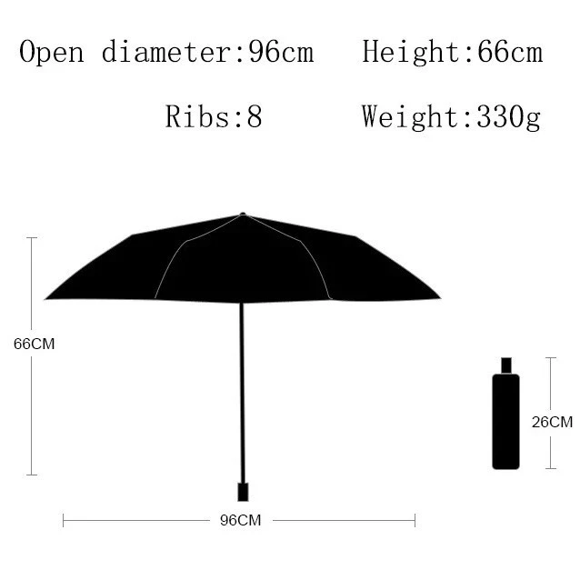Umbrella Foldable UV Automatic Umbrella Folding Sunscreen UV Umbrella 8 Bone Paraguas Rain Parasol Frame Windproof - Image 3