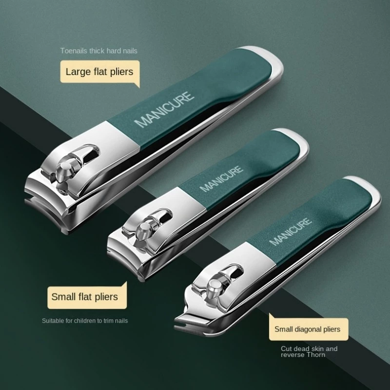 10Pcs/set Professional Nail Clipper Set Portable Nail Scissors Stainless Steel Manicure Pedicure Tool - Image 3